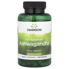 Swanson Full Spectrum Ashwagandha Ашваганда 450mg 100 капс.